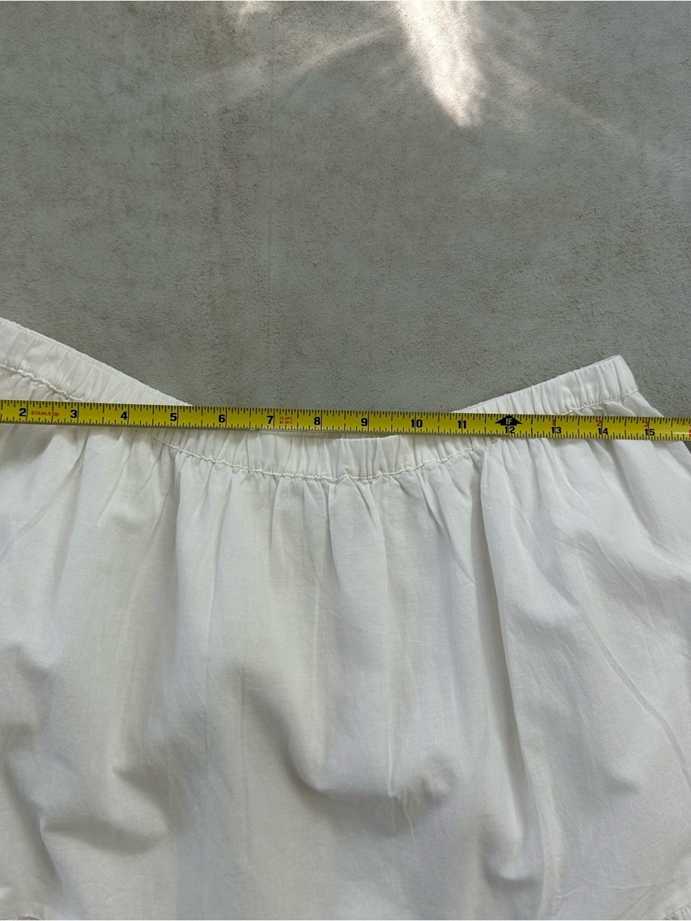 GAP Factory White Eyelet-Trim Midi Skirt with Scalloped Hem - Picture 5 of 6